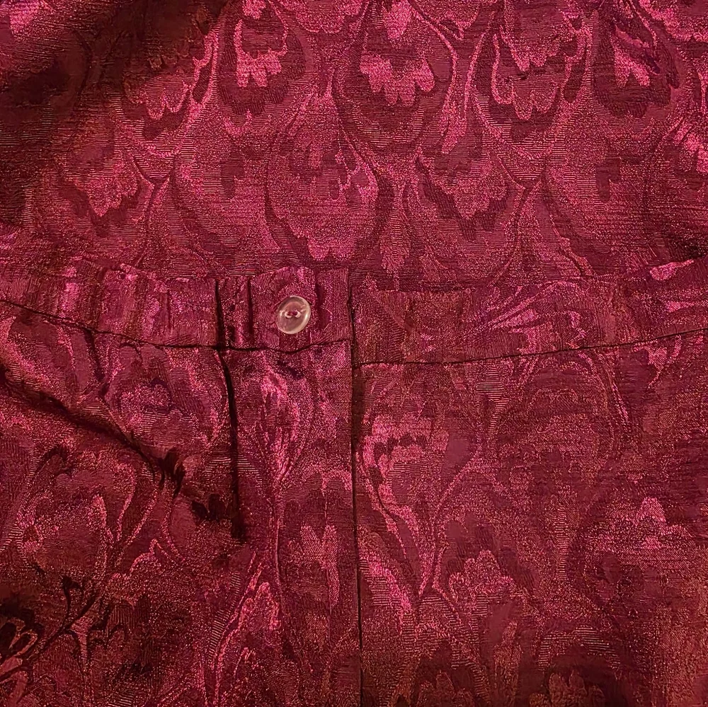 Vintage In The Mood Pink Jacquard Skirt Suit Set Wedding Mother of the Bride